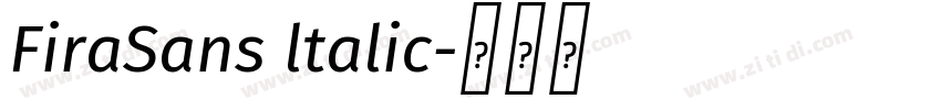 FiraSans ltalic字体转换